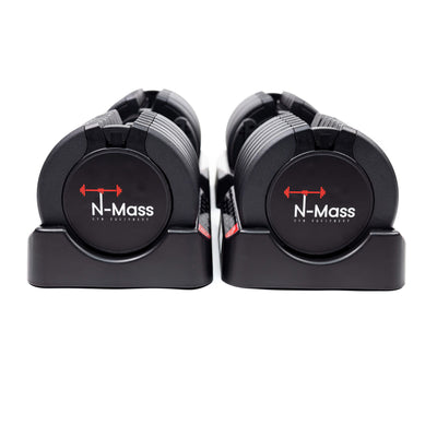 N-Mass Pro-Flex Adjustable Dumbbell Set 34 kg 