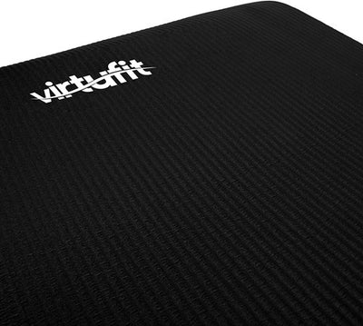 VirtuFit NBR Fitnessmat - 180 x 60 x 1,5 cm - Yogamat met Draagkoord - Zwart - Gratis Trainingsvideo's