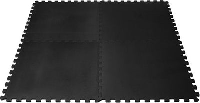 VirtuFit Fitness Puzzelmat - Vloermat - 4-delig - 120 x 120 cm - Zwart