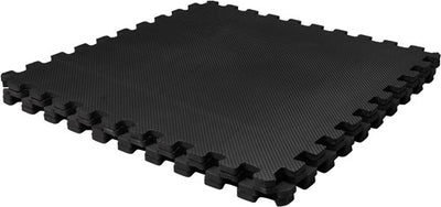 VirtuFit Fitness Puzzelmat - Vloermat - 4-delig - 120 x 120 cm - Zwart