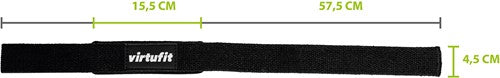 VirtuFit Padded Lifting Straps - Katoen - Zwart